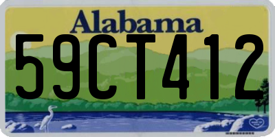 AL license plate 59CT412