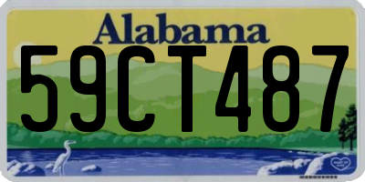 AL license plate 59CT487