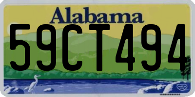 AL license plate 59CT494