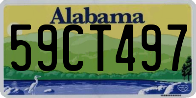 AL license plate 59CT497