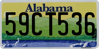 AL license plate 59CT536