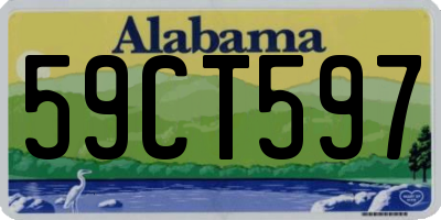 AL license plate 59CT597