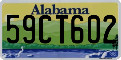 AL license plate 59CT602