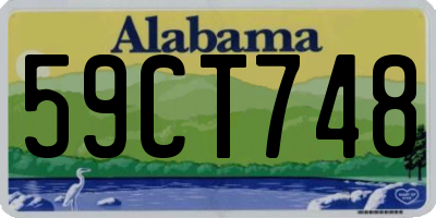 AL license plate 59CT748