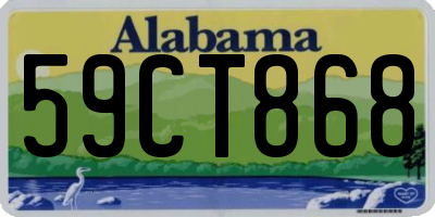 AL license plate 59CT868