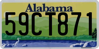 AL license plate 59CT871