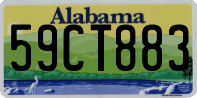 AL license plate 59CT883