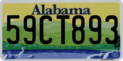 AL license plate 59CT893