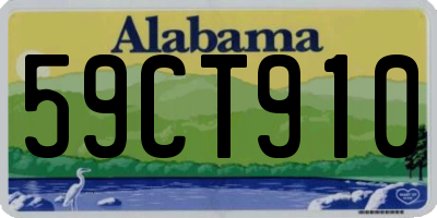 AL license plate 59CT910