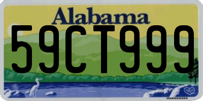AL license plate 59CT999