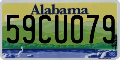 AL license plate 59CU079