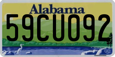 AL license plate 59CU092