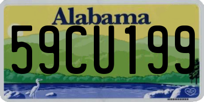 AL license plate 59CU199