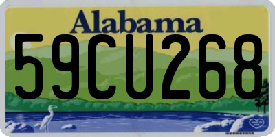 AL license plate 59CU268