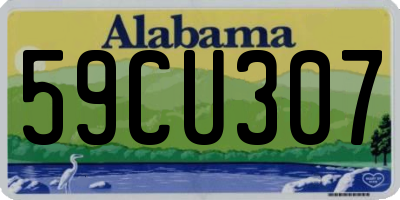 AL license plate 59CU307