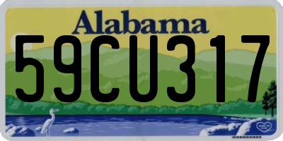 AL license plate 59CU317