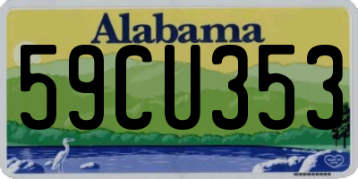 AL license plate 59CU353