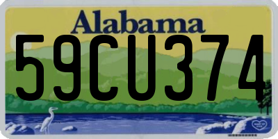 AL license plate 59CU374