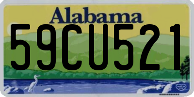 AL license plate 59CU521