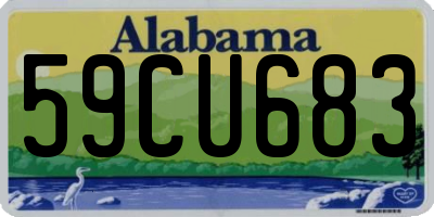 AL license plate 59CU683