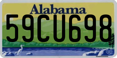 AL license plate 59CU698