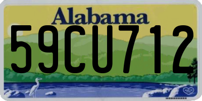 AL license plate 59CU712