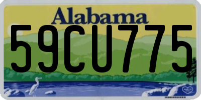 AL license plate 59CU775