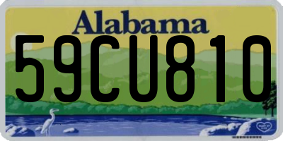 AL license plate 59CU810