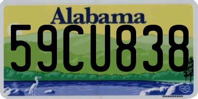 AL license plate 59CU838