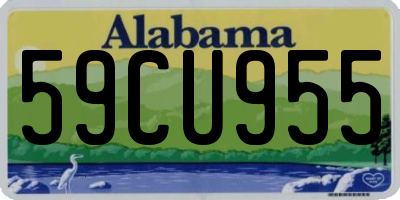 AL license plate 59CU955