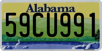 AL license plate 59CU991