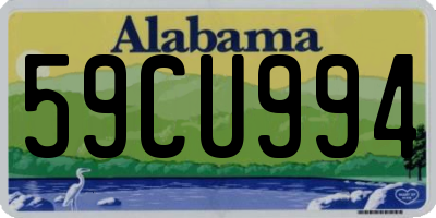 AL license plate 59CU994