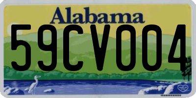 AL license plate 59CV004