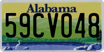 AL license plate 59CV048