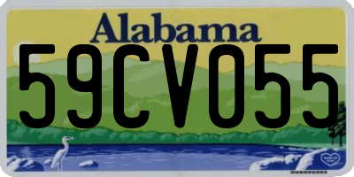 AL license plate 59CV055