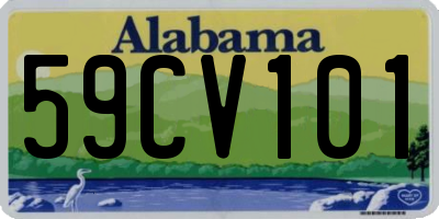 AL license plate 59CV101