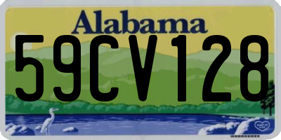 AL license plate 59CV128