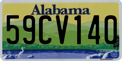 AL license plate 59CV140