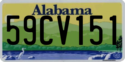 AL license plate 59CV151