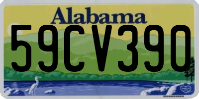 AL license plate 59CV390