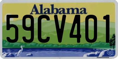 AL license plate 59CV401