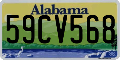 AL license plate 59CV568