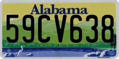 AL license plate 59CV638