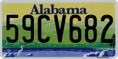 AL license plate 59CV682