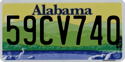 AL license plate 59CV740