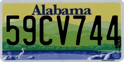 AL license plate 59CV744