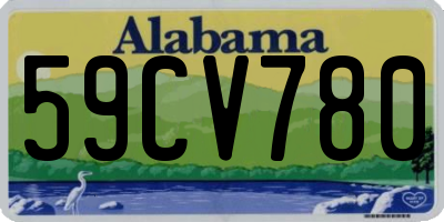 AL license plate 59CV780