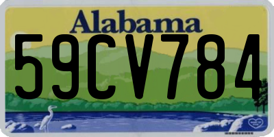 AL license plate 59CV784