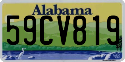AL license plate 59CV819