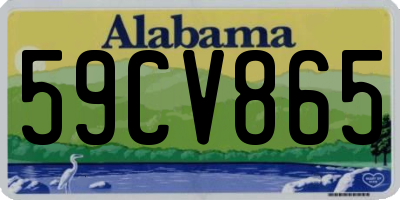 AL license plate 59CV865